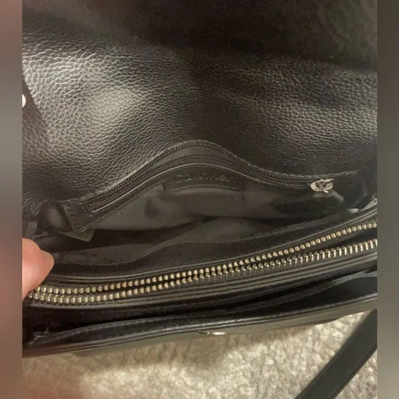 Calvin Klein Top Handle Small Crossbody Purse Handbag Black Bag - Picture 14 of 15